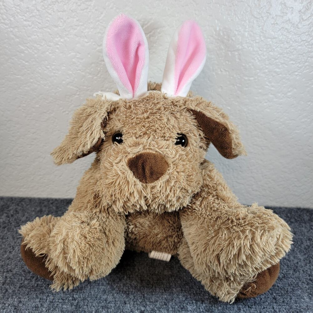 Russell Stover Bunny Dog Plush Cocoa Brown Puppy Easter Ears Stuffed Animal 13"